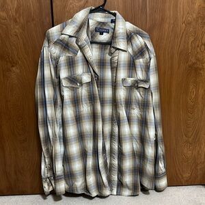 Roper Pearl Snap Western Shirt, Size Large
